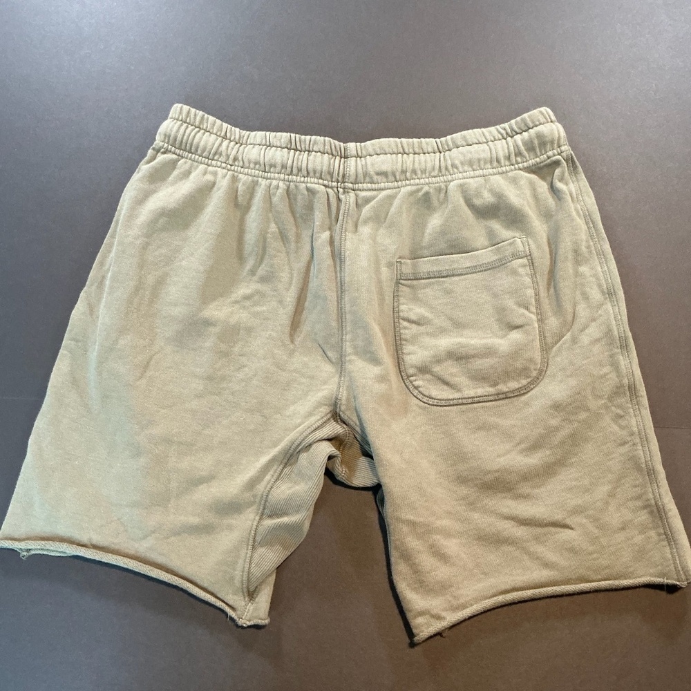 Boys Lie Angel Embroidered Sweat Shorts Olive Green Size M - Picture 3 of 7